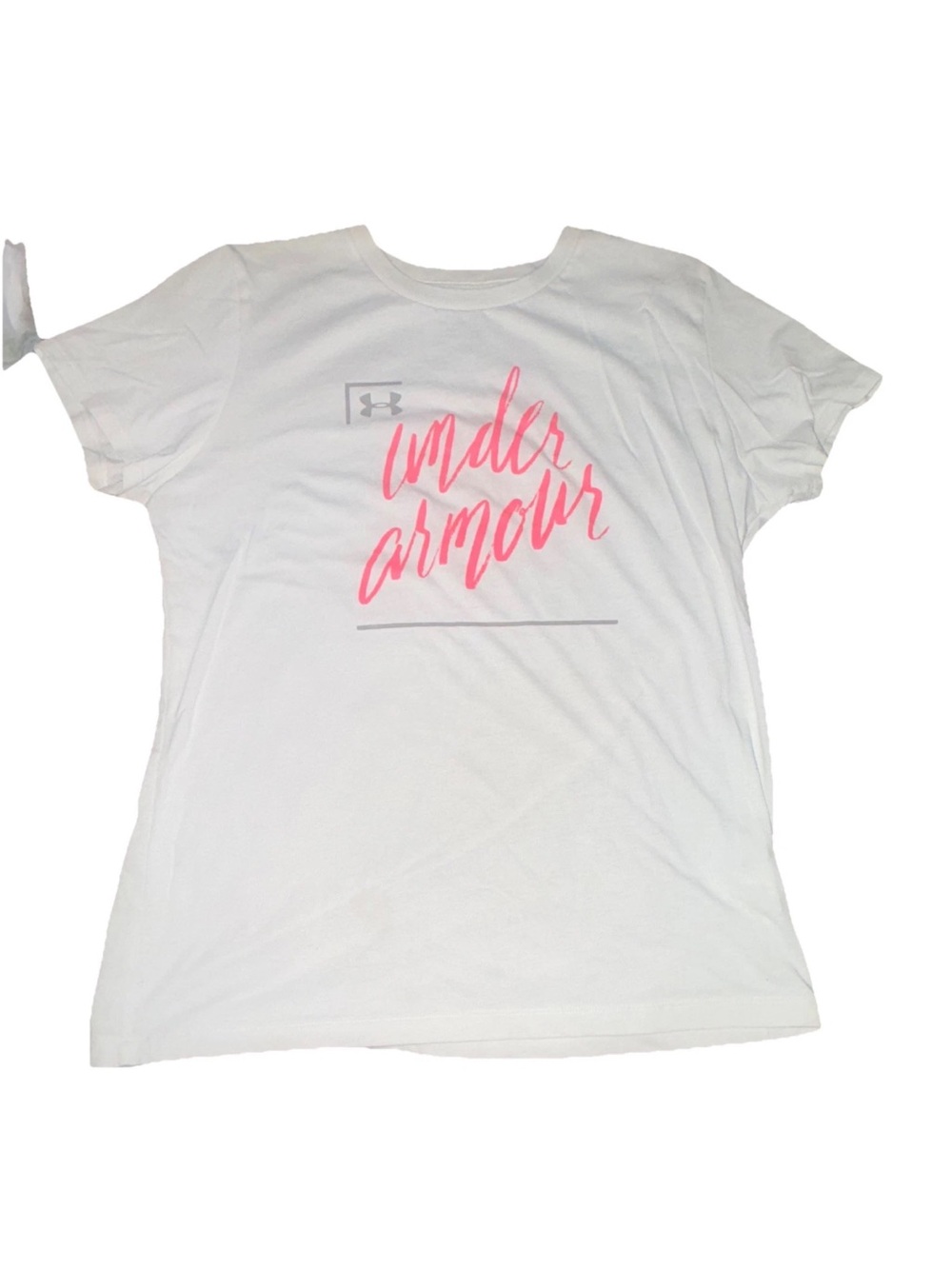 LG White Tee with Gray Logo